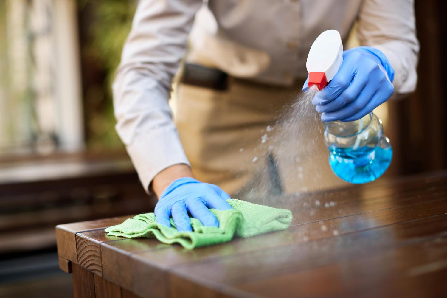 Professional cleaning team